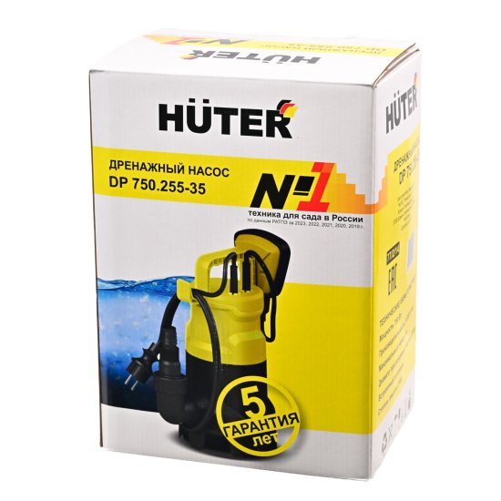 Насос погружной дренажный для грязной воды Huter DP 750.255-35 15300 л/ч