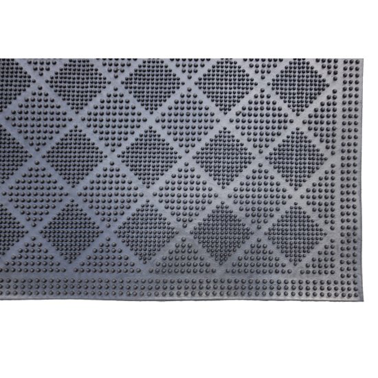 Коврик грязезащитный Mix Mat Rhomb 40x60 см резина цвет черный