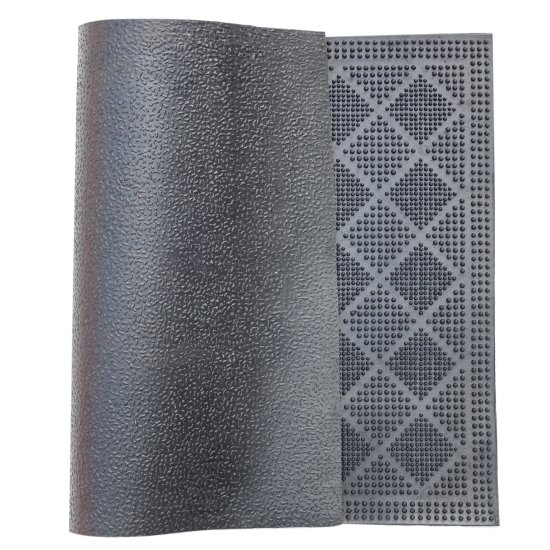 Коврик грязезащитный Mix Mat Rhomb 40x60 см резина цвет черный