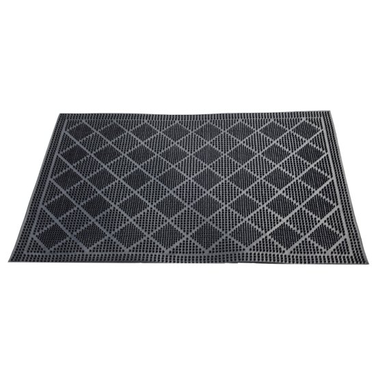 Коврик грязезащитный Mix Mat Rhomb 40x60 см резина цвет черный