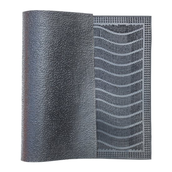 Коврик грязезащитный Mix Mat Wave 40x60 см резина цвет черный