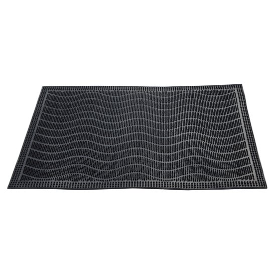 Коврик грязезащитный Mix Mat Wave 40x60 см резина цвет черный