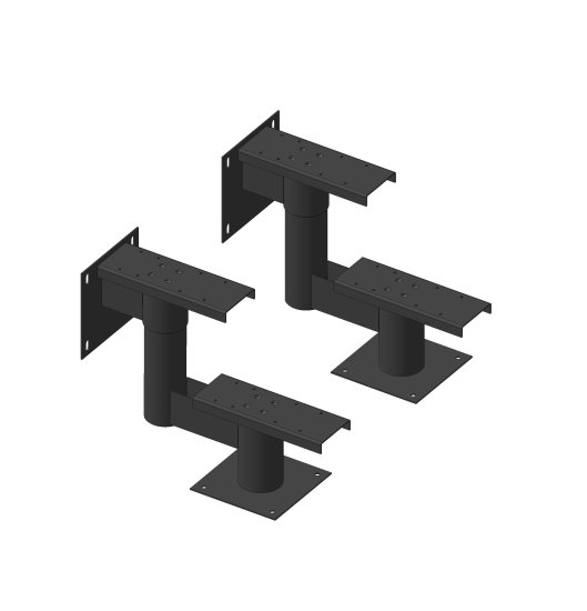 Секция для крыльца 1 ступень черный