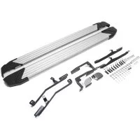 Пороги Hyundai Santa Fe III 12-18/Santa Fe Premium 15-16 Rival Silver