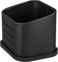 Подставка для губки настольная 11x8.5x8.5 см металл цвет черный