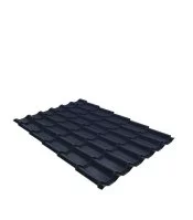 Металлочерепица 1,18х3,6 м 0,5 мм Grand Line Классик графитово-серая RAL 7024 матовая satin matt