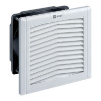 Вентилятор щитовой с фильтром EKF PROxima 176х176 мм IP54 170 м3/ч (FAN170F)