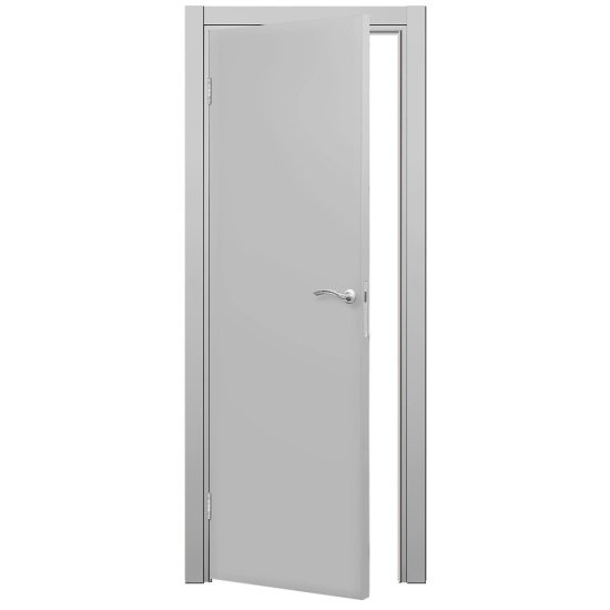 Блок дверной Kapelli Classic 800х2000 мм влагостойкий ПВХ серый 7035 глухой