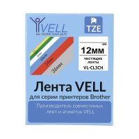 Чистящая лента для Puty PT-100E/100ECH/Brother D200/E110/ D600/E300/P700/E550/P900 Vell VL-CL3CH