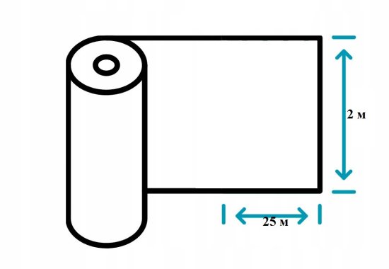 Укрывной материал BEGINIA 300 мкм 2x25 м полиэтилен прозрачный