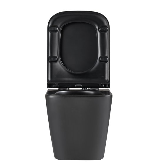 Подвесной унитаз Moneron Tornado безободковый с сиденьем микролифт черный