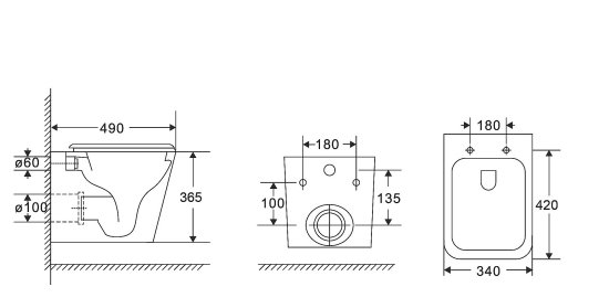 Подвесной унитаз Moneron Tornado безободковый с сиденьем микролифт черный