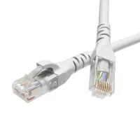 Патч-корд компьютерный U/UTP CAT5е 4х2х0,2 мм LSZH DKC белый (0,5 м)