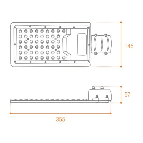 Светильник уличный светодиодный Wolta STL 5700К 50 Вт консольный IP65 (STL-50W/04)