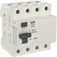 УЗО IEK Armat R10N 40А 4P тип AC 30 мА (AR-R10N-4-040C030)