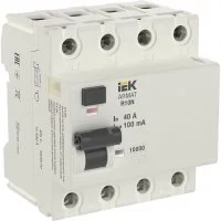 УЗО IEK Armat R10N 40А 4P тип AC 100 мА (AR-R10N-4-040C100)