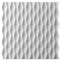 Панель декоративная из экополимера 500х500х15 мм Bello Deco Polymer СП 17 белая 0,25 кв.м