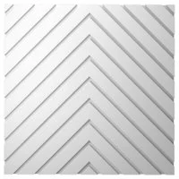 Панель декоративная из экополимера 500х500х12 мм Bello Deco Polymer СП 14 белая 0,25 кв.м