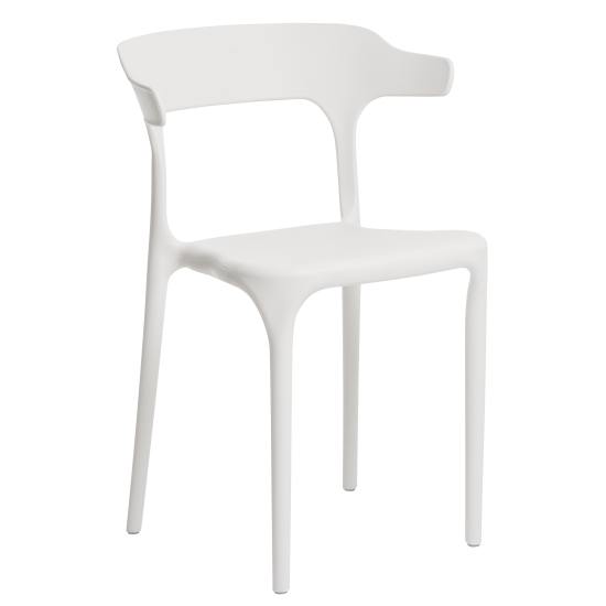 Кухонный стул Treet Roero 48x74x46.5 см каркас пластик спинка полипропилен цвет белый