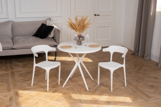Кухонный стул Treet Roero 48x74x46.5 см каркас пластик спинка полипропилен цвет белый