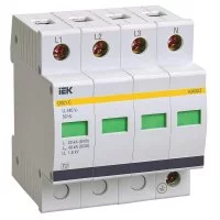 Ограничитель напряжения IEK Karat УЗИП ОПС1-C (MOP20-4-C) 400 В 4P
