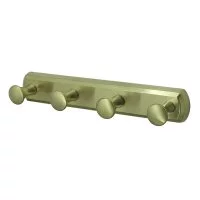 Вешалка для ванной WasserKraft 4 крючка на шуруп металл золото (K-1074BG)
