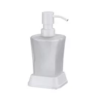 Дозатор для мыла WasserKraft Amper K-5400 настольный металл белый (K-5499W)