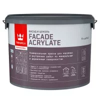 Краска фасадная Tikkurila Facade Acrylate база A белая 9 л