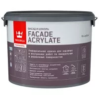 Краска фасадная Tikkurila Facade Acrylate база C бесцветная 9 л