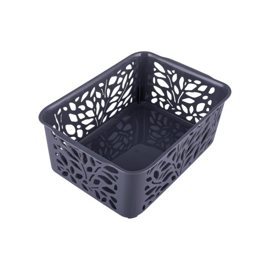 Корзина Leaves 18.6x10x25.8 см полипропилен цвет серый