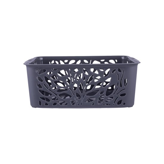 Корзина Leaves 18.6x10x25.8 см полипропилен цвет серый