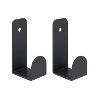 Крючок для ванной Ulitka Scandy одинарный на шуруп металл черный (2 шт.) (74104556)