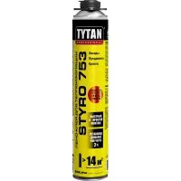 Всесезонная пено-клей для теплоизоляции TYTAN PROFESSIONAL PROFESSIONAL STYRO 753 Профи