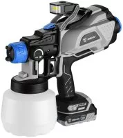 Краскопульт аккумуляторный Deko DSG20K2 Pro, 20 В Li-ion 2.3 Ач, 0.6 л/мин