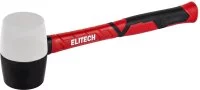 Киянка резиновая черно-белая Elitech 620201 450 г