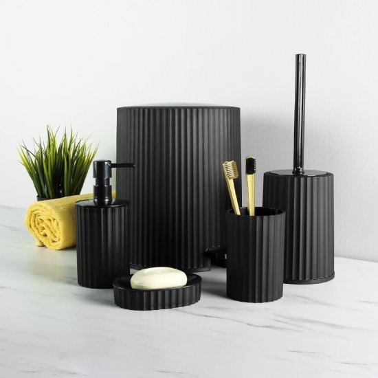 Стакан для ванной Fixsen Land настольный пластик черный (FX-484-3)