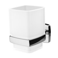 Стакан для ванной AM.PM Gem с держателем стекло матовый/металл хром (A9034300)