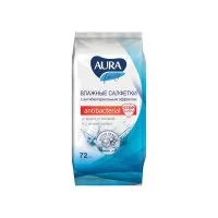Антибактериальные влажные салфетки для всей семьи AURA Family