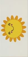 Плитка декор Нефрит Kids Sky белая 400x1000x8 мм (5 шт. в комплекте)