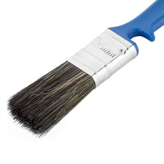 Кисть плоская смешанная щетина пластиковая ручка Wenzo Pro 25х10 мм для красок на водной основе