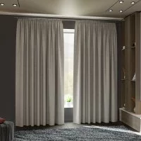 Комплект штор на ленте блэкаут Miamoza Nola 150x250 см цвет коричневый