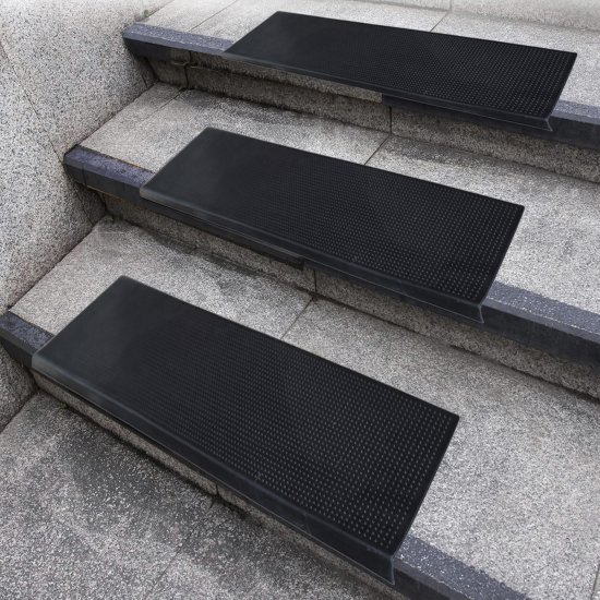 Коврик грязезащитный Step Mat 25x120 см резина цвет черный