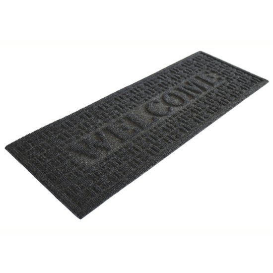 Коврик грязезащитный Cipro W2 25x70 см полипропилен цвет серый