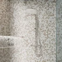 Мозаика стеклянная Kreaforta бежевая 300x300x4 мм