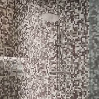 Мозаика стеклянная Kreaforta бежевый микс 300x300x4 мм
