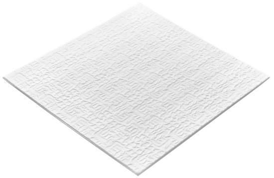 Потолочная плитка экструдированная полистирол белая Decoflair 0804L 50x50 см 2 м²