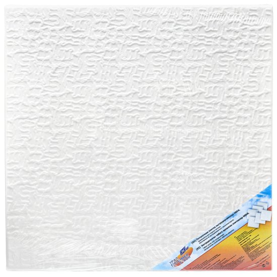 Потолочная плитка экструдированная полистирол белая Decoflair 0804L 50x50 см 2 м²