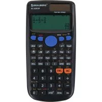 Калькулятор инженерный BRAUBERG Sc-82esp (165x84 мм), 252 функции, 10+2 разрядов, двойное питание