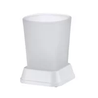 Стакан для ванной WasserKraft Amper настольный стекло белый (K-5428W)