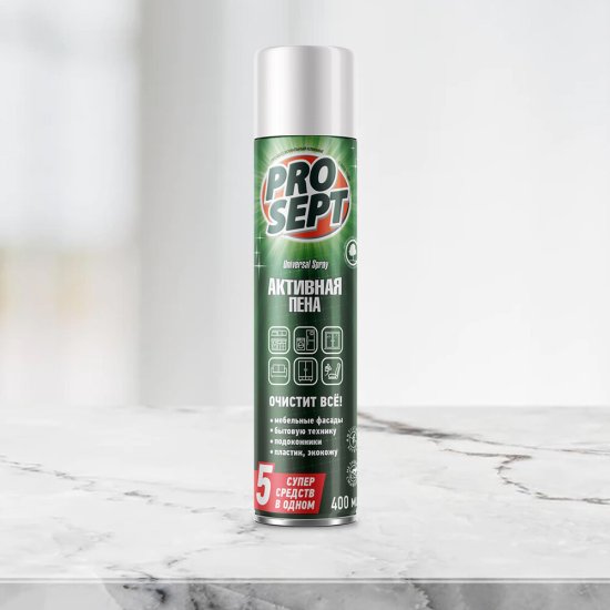 Средство Prosept Universal Spray чистящее Активная пена аэрозоль 400 мл